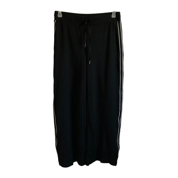 Boston Proper Black Wide Leg Athleisure Casual Pants - Size Medium - Picture 1 of 7